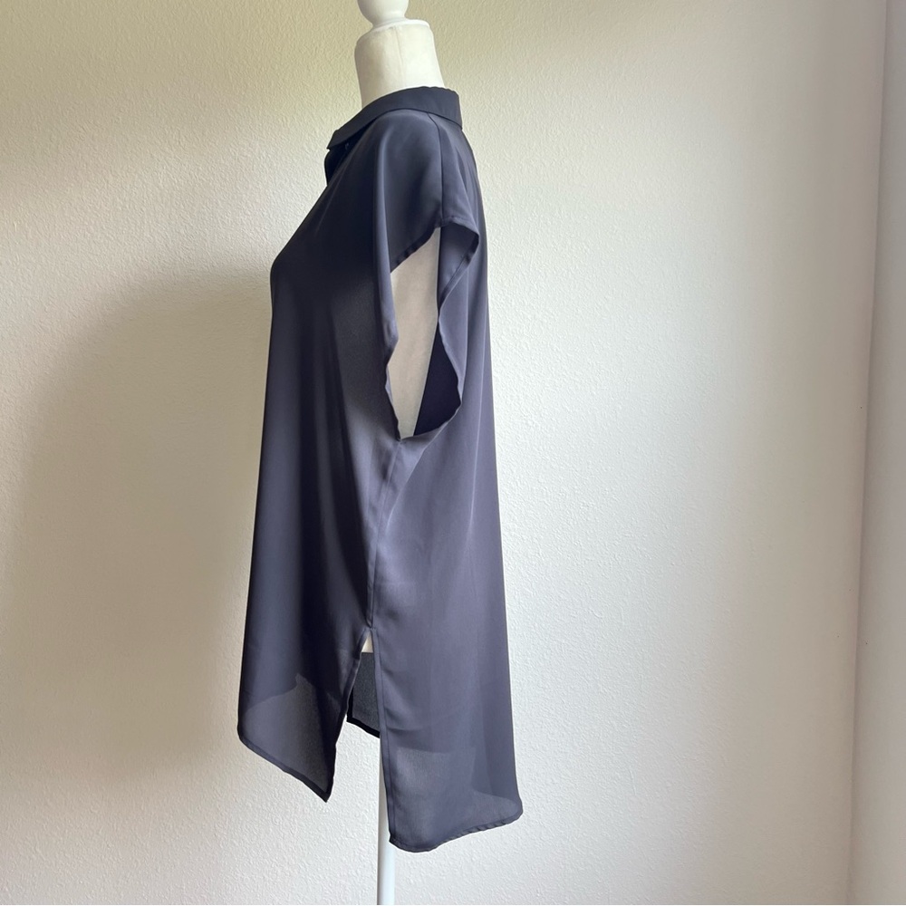 Leith Oversize Button Front Shirt - Picture 3 of 5